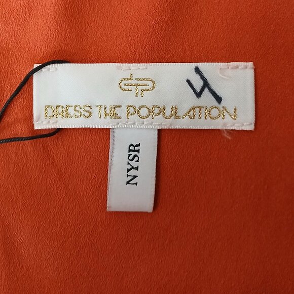 NWT Dress The Population XS Gracelyn Poppy High Slit Lined Zip Blouson - Picture 7 of 7